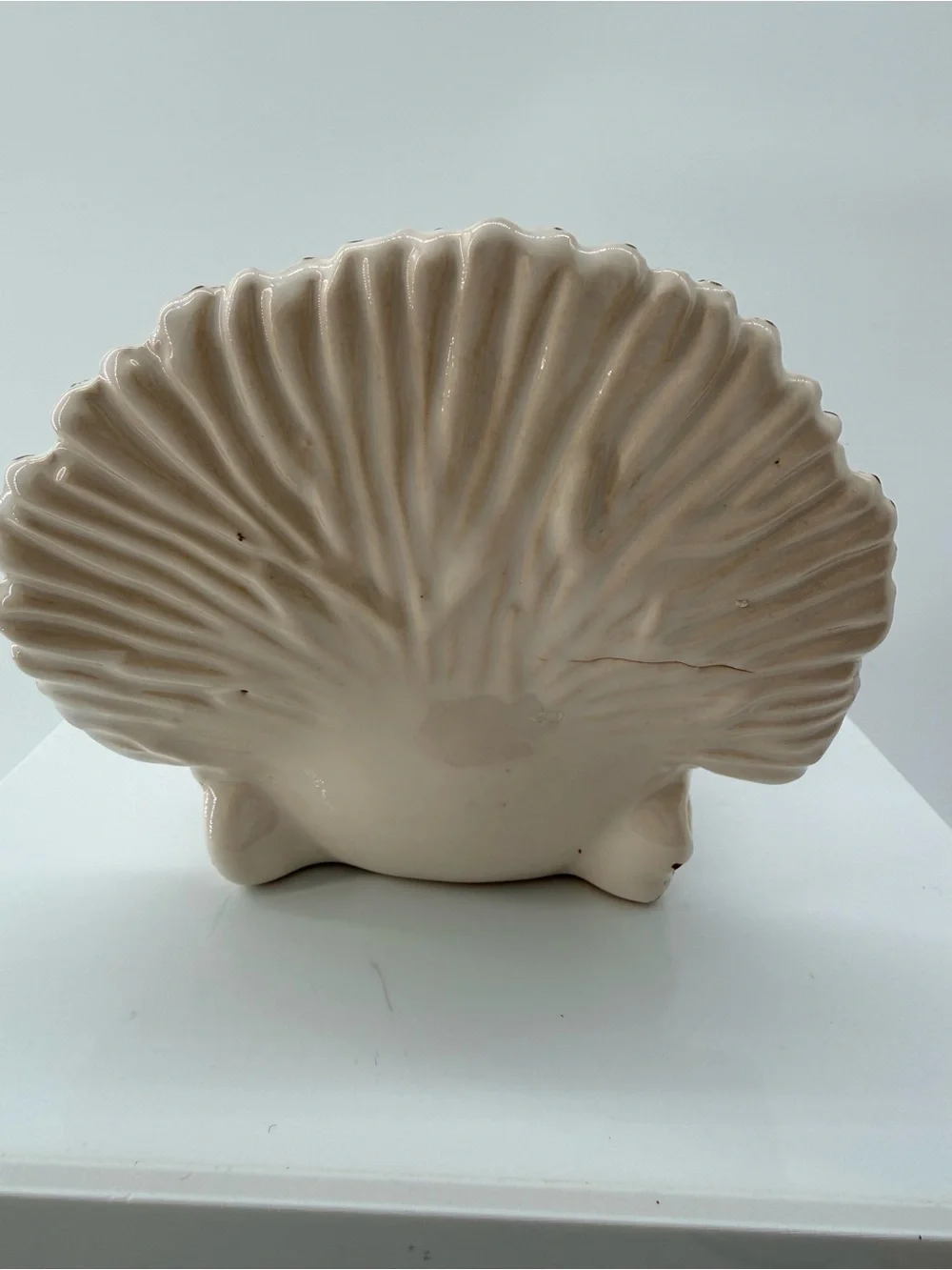 Mud Pie Cream and Brown Glazed Turkey Figurine